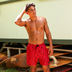 Men's Swim Trunks - Sassy Sangria