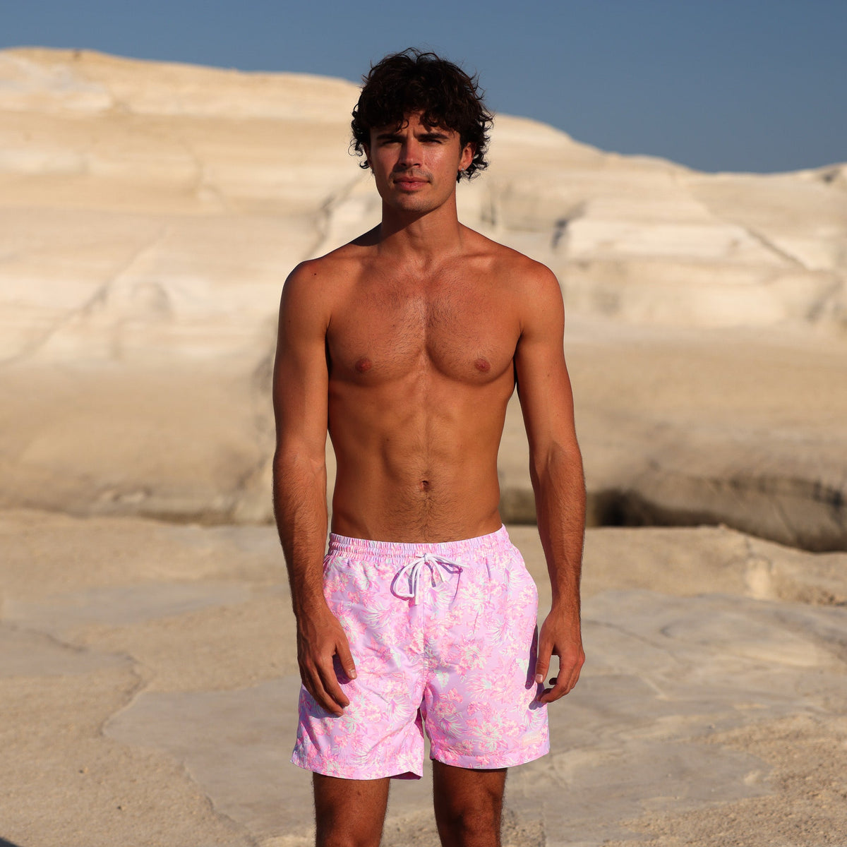 Men's Swim Trunks - Lilac Love