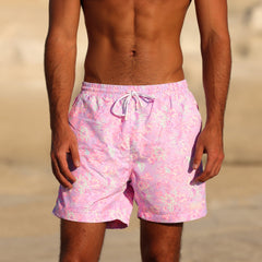 Men's Swim Trunks - Lilac Love