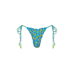 Lettuce Edge Thong Tie Bikini Bottom - La Belle