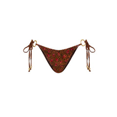 Ring Cheeky Tie Bikini Bottom - Wild Rose