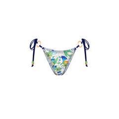 Lace Stitch Ring Tie Bikini Bottom - Blue Crush