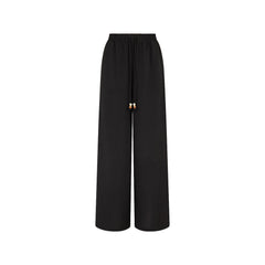 Drawstring Summer Pants - Twilight Black