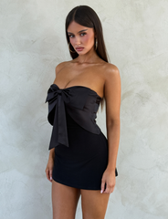 GROVE MINI DRESS - BLACK