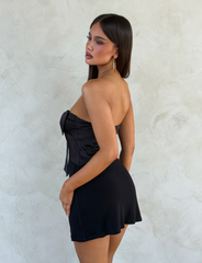 GROVE MINI DRESS - BLACK