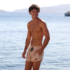 Men's 4" Stretch Swim Trunks - Wild Skies