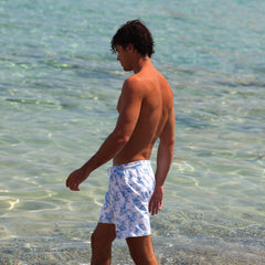 Men's Swim Trunks - Vintage Paradise