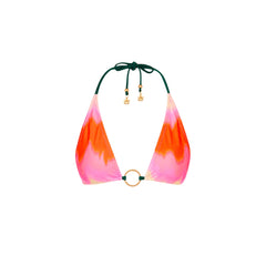 Ring Halter Bikini Top - Strawberry Vanilla