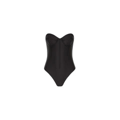 Contour Strapless Cheeky One Piece - Twilight Black