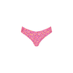 Lettuce Frill Thong Bikini Bottom - Gelato Bloom