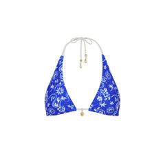 Classic Tie Halter Bikini Top - Surfside