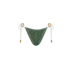 Lace Stitch Ring Tie Bikini Bottom - Wild Wonder