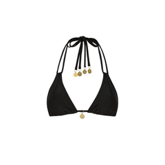 Halter Bralette Bikini Top - Twilight Black