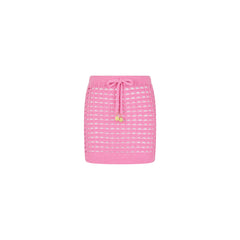 Crochet Mini Skirt - Bubblegum
