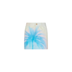 Printed Mini Skirt - Salt Breeze