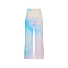 Straight Leg Printed Jean - Salt Breeze
