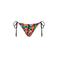 Full Coverage Tie Bikini Bottom - Midnight Glow