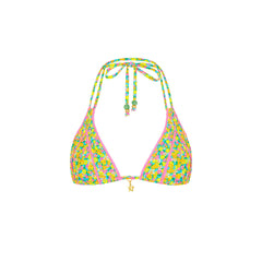 Decorative Panel Halter Bikini Top - Hula Honey