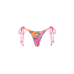 Thong Tie Side Bikini Bottom - Summer Glow