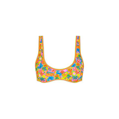 Bind Tie Slim Scoop Bikini Top - Sunshine Snaps