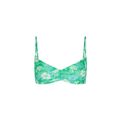 Gathered Mini Crop Bikini Top - Barefoot Breeze