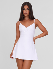 WINNIE MINI DRESS - WHITE