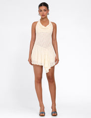 FIORELLA MINI DRESS - WHITE : LACE : CREAM