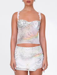 JOSEPHINE TOP - WHITE : ANIMAL : ANIMAL PRINT
