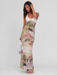 TILLEY MAXI DRESS - ROSE POSTCARD