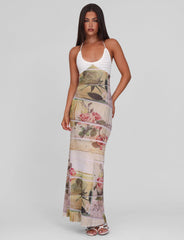 TILLEY MAXI DRESS - ROSE POSTCARD