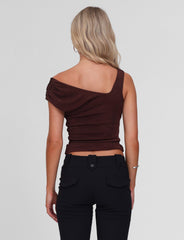 CASSIAN TOP - CHOCOLATE