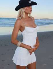 RANIA MINI DRESS - OFF WHITE