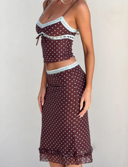 AMARA MIDI SKIRT - POLKA DOT