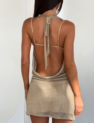 MAKENA TWO-PIECE DRESS 2.0 - GOLD