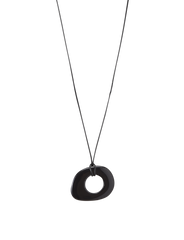 FAELLA PENDANT NECKLACE - BLACK