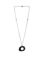 FAELLA PENDANT NECKLACE - BLACK