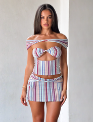 HAZE TWIST TOP - VARIEGATED STRIPE