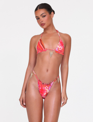 CIANA BIKINI TOP - PINK : FLORAL : PINK TROPICAL