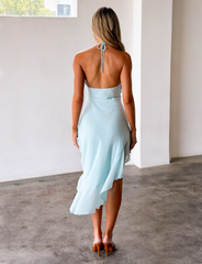 ELARINA MIDI DRESS - MERMAID BLUE