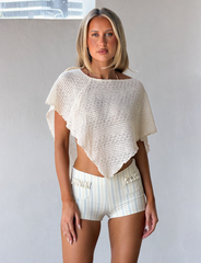 FAIRLEE PONCHO - CREAM