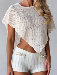 FAIRLEE PONCHO - CREAM