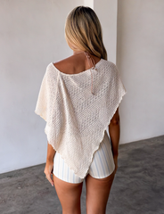 FAIRLEE PONCHO - CREAM