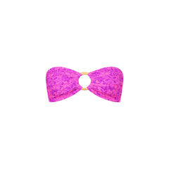Strapless Bandeau Bikini Top - Bubble Berry