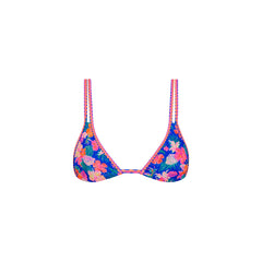 Twin Strap Bralette Bikini Top - Electric Palms