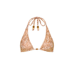 Classic Tie Halter Bikini Top - Wild Skies