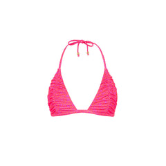Gathered Stitch Bralette Bikini Top - Kiss Me