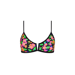 Bind Slim V Crop Bikini Top - Midnight Glow